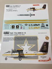 DRAWデカール #72-DHC6-12 U.S.アーミー ゴールデン ナイツ ツインオッター1/72 スケールデカール