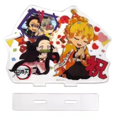 【中古】アクリルスタンド・アクリルパネル 集合 アクリルスタンド 「鬼滅の刃×ufotable cafe 我妻善逸誕生祭2020」