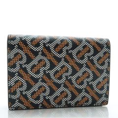 BURBERRY カードケース FLINT TT3 モノグラム 名刺入れ 8059471 新品同様 美品 TB バーバリークリスチャンディオール ◆送料込◆質屋-10935