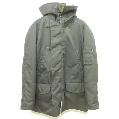 グッドイナフ GOODENOUGH × フィネス FINESSE N-3B フライトジャケット アウター 裏ボア ファー ジップアップ 無地 厚手 Lサイズ カーキのサムネイル