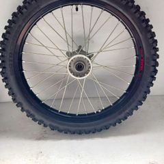 MX53、CRF150スモールダンロップ オフロードタイヤ 赤リム付きホイール