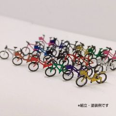 キハ工房 A-02 自転車 18台セット ペーパーキット Nゲージ 1/150