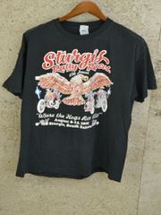 DELTA スタージス 65th Annual Tシャツ 古着 ヴィンテージ XLサイズ ブラック メンズ used F-NEW383