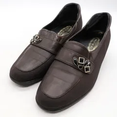 銀座ヨシノヤ スリッポン ウォーキングシューズ ブランド 靴 日本製 レディース 22.5サイズ ブラウン Yoshinoya 【中古】