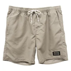 水着 メンズ サーフパンツ 水陸両用 オリジナルブランド ウエストゴム 紐 調整 ポケット付き 無地 シンプル 速乾 排水 海パン 短パン 海 夏 黒 茶 灰 青 mm-001