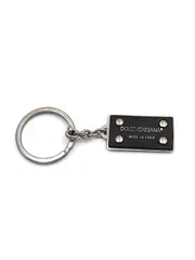DOLCE&GABBANA ドルチェ＆ガッバーナ レザーキーチャーム ブラックのサムネイル
