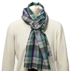 ETRO エトロ / ストール 春秋 カシミヤ シルク チェック マルチカラー 407357