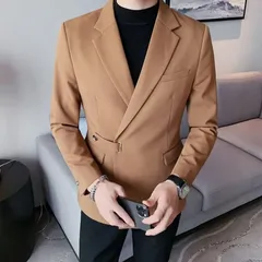 ジャケット テーラードジャケット メンズ スーツ バックル 春 秋 冬 秋 秋冬 アウター スリム カジュアル ブレザー シングル スーツ ビジネスアウター スリム カジュアル 細身 羽織 クラシック テレワーク おしゃれ  大きいサイズ 紳士服 e5