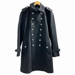 バーバリーブラックレーベル BURBERRY BLACK LABEL トレンチコート ジャケット ノバチェック ウール カシミヤ混 BMC92-300-09 黒 ブラック L IBO71