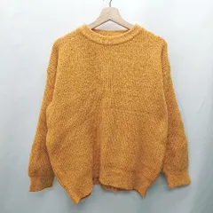 ◇ ⊇ me+em select ミームセレクト 長袖 セーター サイズF オレンジ系 レディース E  【1412260043649】