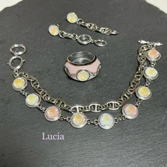 スワロフスキー リング＆ピアス＆ネックレスセット グルーデコ®