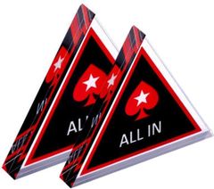 ユアクト オールイン ALL IN ポーカー カジノ クリア チップ ゲーム トランプ アクリルカジノ マーカー アクリル製 カードゲーム 2個セット