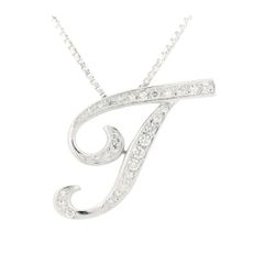 ゆきざき アルファ イニシャルT 0.42ct Mサイズ K18WG(18金 ホワイトゴールド) 質屋出品
