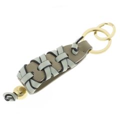 ロエベ LOEWE クロスブレイデッドキーリング べ―ジュ/オレンジ - メルカリ