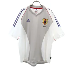 adidas アディダス 日本製 サッカー 半袖 ユニフォーム L グレー系 メンズ 古着
