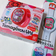 たまごっちuni たまごっちユニ 本体 ＋別売り白着せ替えベルトセット