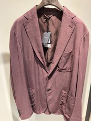 【新品】[52サイズ]CARUSO Panarea Jacket in Burgundy　メンズ　ジャケット　バーガンディ