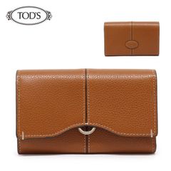 25SSモデル トッズ TOD'S フラップメタル 三つ折り財布【BROWN】 XAWDBNB3300 XSO S410/【2025SS】l-wallet