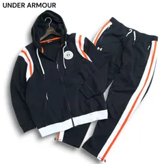 UNDER ARMOUR アンダーアーマー 裏起毛 スウェット★ セットアップ パーカー パンツ Sz.3XL メンズ 黒 大きい トレーニング