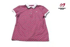 【中古】マスターバニーエディション｜MASTER BUNNY EDITION｜クールマックス鹿の子 レトロ柄プリント半袖ポロシャツ｜レディースゴルフウェア｜2