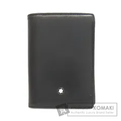 極美品 モンブラン 名刺入れ カードケース 黒 シボ革 MONTBLANC（筆記具、時計） 【並行輸入品】モンブラン 名刺入れ