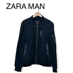 ブルゾン ジャケット ZARA MAN メンズ 黒 ブラック L