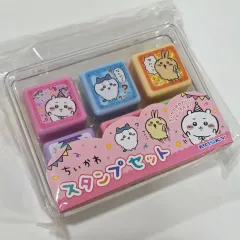 日本正規品) ちいかわ ハンコ スタンプセット ケース付