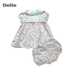 1491◯ BeBe ワンピース 80-90 セットアップ