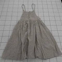 ◇ ⊂ SM2 サマンサ モスモス リネン混 キャミソール 膝下丈 ワンピース サイズＭ ベージュ系 レディース E  【1509100079958】