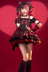 Malymoonローズ ブラック ヴァンパイア 小悪魔 ゴスロリ 赤 悪魔