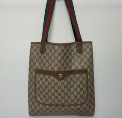 GUCCI オールドグッチ シェリーライン GGスプリーム柄 PVC トートバッグ ショルダーバッグ