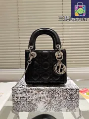 【今日WTO】Dior Lady Dior Lambskin Bag with Foldable Gift Box - ディオール レディー ディオール ラムスキン バッグ フォールダブル ギフトボックス付-WTO輸入1-ET90