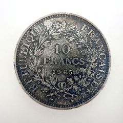 フランス　10フラン銀貨　1967年 1967年 フランス10フラン銀貨｜Yahoo!フリマ（旧PayPayフリマ）