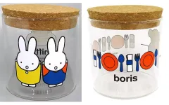 【中古】マグカップ・湯のみ 全2種セット コルクふた付きガラスキャニスター 「ミッフィー」 タイトーオンラインクレーン限定