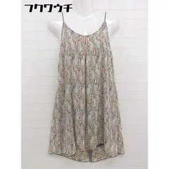 ◇ URBAN RESEARCH アーバンリサーチ 総柄 キャミソール ミニ ワンピース サイズF ネイビー系 ベージュ系 レディース  【中古】 【1109220005457】