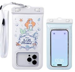 DIVAID ディズニー キャラクター ワイドサイズ 防水ケース ショルダーストラップ (アリエル)【 iPhone Android 各種スマートフォン対応 水に浮く フローティング 防水 防塵 IP68】