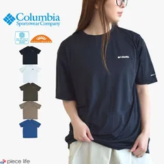 【2025春夏新作】コロンビア Columbia 半袖 Tシャツ トップス 冷感 紫外線カット UVカット 紫外線対策 UPF50 レイク  アローヘッド ショート メンズ レディース ユニセックス XM9614　Lサイズ