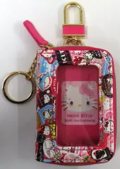 【中古】収納・携帯用アイテム ハローキティ(ステッカー柄) キーケース 「ハローキティ50周年×しまむら」
