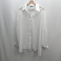 ◇ ⊂ Φ Heather ヘザー 長袖 シアーシャツ サイズF ホワイト系 レディース E  【1501160034205】