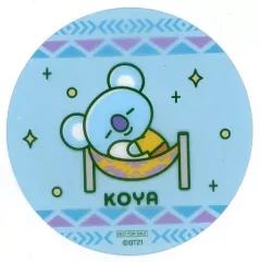 【中古】マグカップ・湯のみ KOYA(アールエム) オリジナルクリアコースター 「『BT21カフェ』 ～Relaxing Holiday～」 ドリンク注文特典
