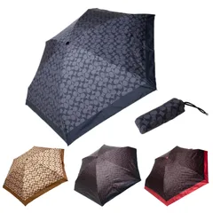 コーチ COACH 折り畳み傘 紫外線カット 晴雨兼用 日傘 UV カット シグネチャー ミニ アンブレラ 小物 レディース fc4322 c4322