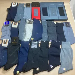 ★ 新品未使用 メンズ ブランドソックス 靴下 23足 まとめ商品 バーバリー セリーヌ イブサンローラン 現状品 0.8kg