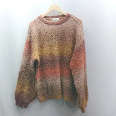 ◇ ⊇ MONO-MART モノマート MN.L 長袖 ニット サイズF オレンジ ブラウン系 レディース E  【1503050012652】