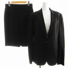 ダナキャランニューヨーク DKNY テーラードジャケット スカート セットアップ 6 4 黒 ブラックのサムネイル