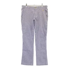 サイズ：M EDWIN GOLF エドウィンゴルフ  シアサッカーパンツ チェック柄 パープル系 [240101454099] ゴルフウェア メンズ ストスト