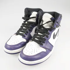 【姫路東店】 中古 NIKE | ナイキ スニーカー AIR JORDAN RETRO 1 HIGH OG 555088-500 パープル 26.5cm 【126】