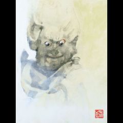 寺田克也 怪怪獣人展2 直筆サイン入りリソグラフポスター30部限定 京都