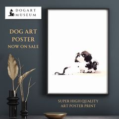 【福 寿（2025年） - シーズー犬 No.1】ジークレー版画＊名入れOK！ 巳年・蛇・謹賀新年・賀正・新春・迎春・子犬・ペットロス・うちの子・記念日・アートポスター・犬の絵・犬のイラスト・ギフト・プレゼント