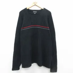 XL/古着 エディーバウアー 長袖 セーター メンズ ラグラン コットン クルーネック 黒 ブラック 24oct09 中古 ニット トップス