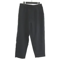 アーバンリサーチ URBAN RESEARCH タグ付き エステルトロイージークリップド テーパードパンツ ネイビー 紺 40 